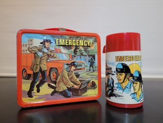 1973 Emergency Lunch Pail With Thermos