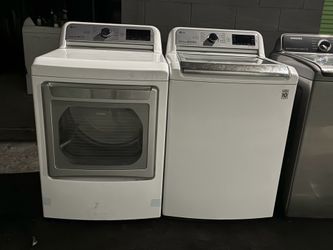 LG Top Load Washer & Gas Dryer Set – Extra Large Capacity – White – Like New – 120 Day Warranty