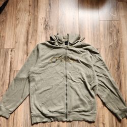 Oakley Xl Green Zip Up Hoodie Jacket 