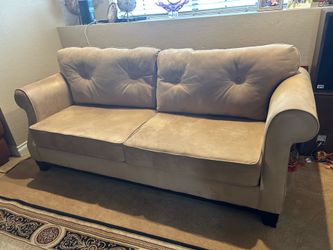 Custom-made beige sofa