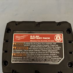 Battery 12v 6.0 Milwaukee 