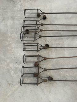 Wrought iron torches