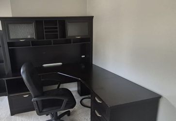 Executive Desk and Leather Seat