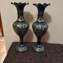 Vintage Bronze Vases