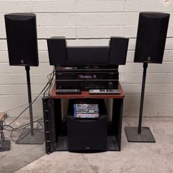 YAMAHA 7.1 HD Home Theater System with Bluetooth Adapter and bluray Player