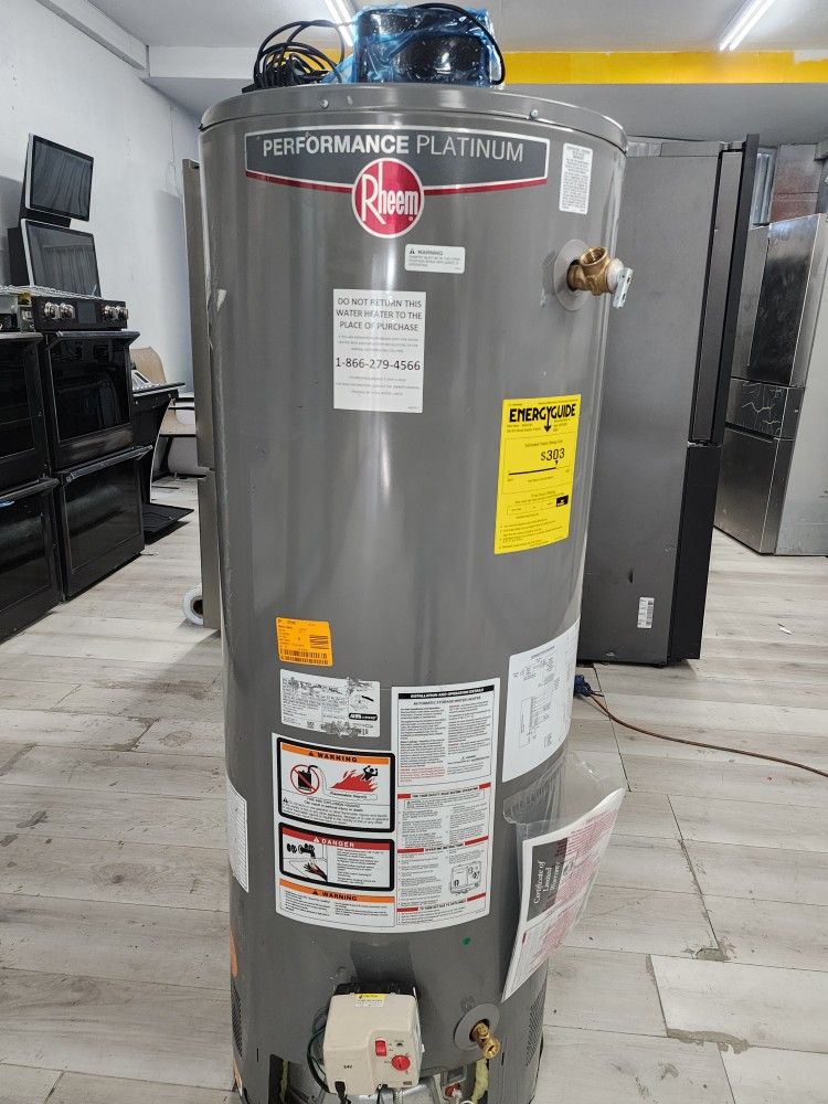 New Water Heater Rheem Performance Platinum