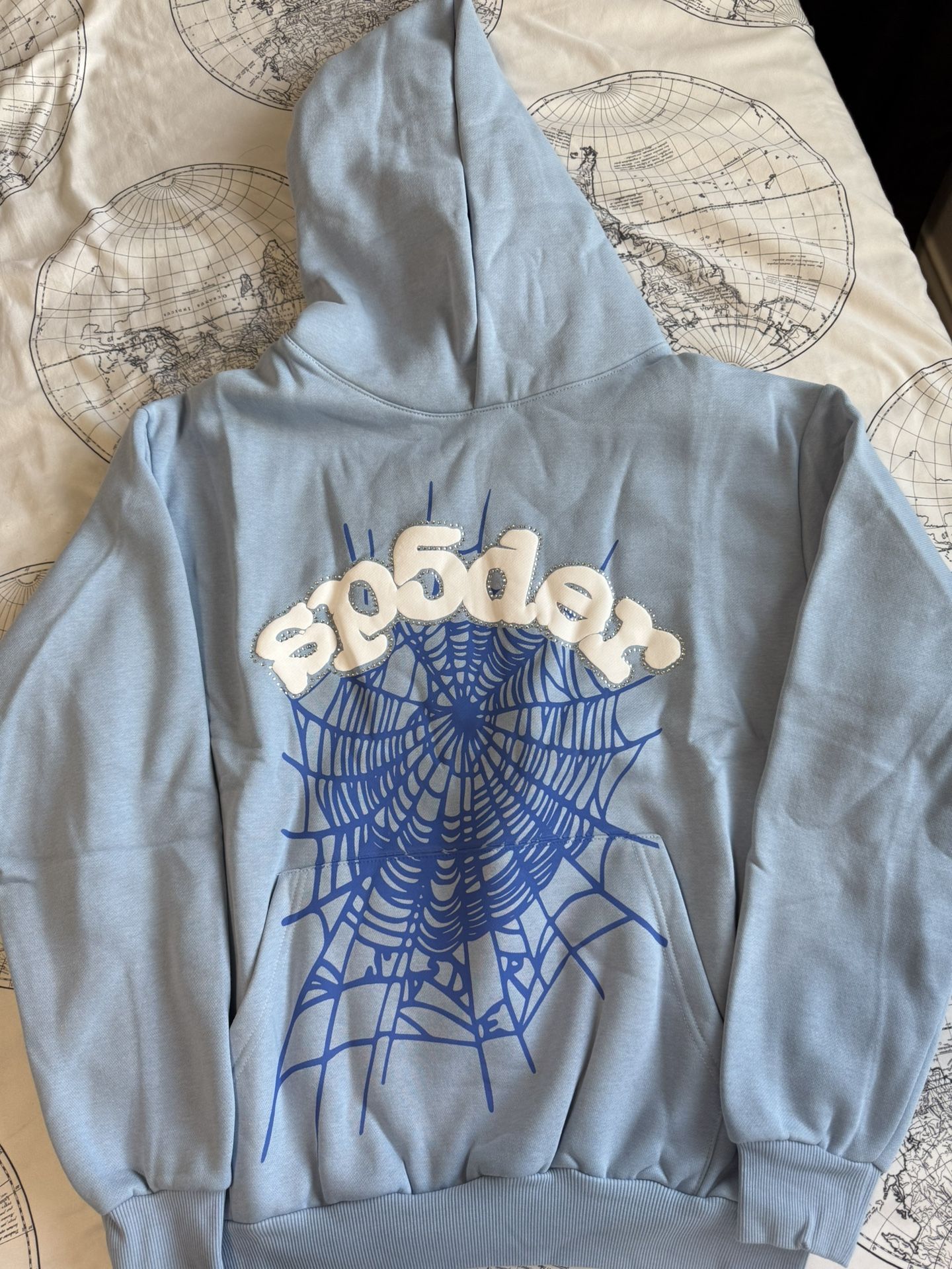 Sky Blue Sp5der Hoodie