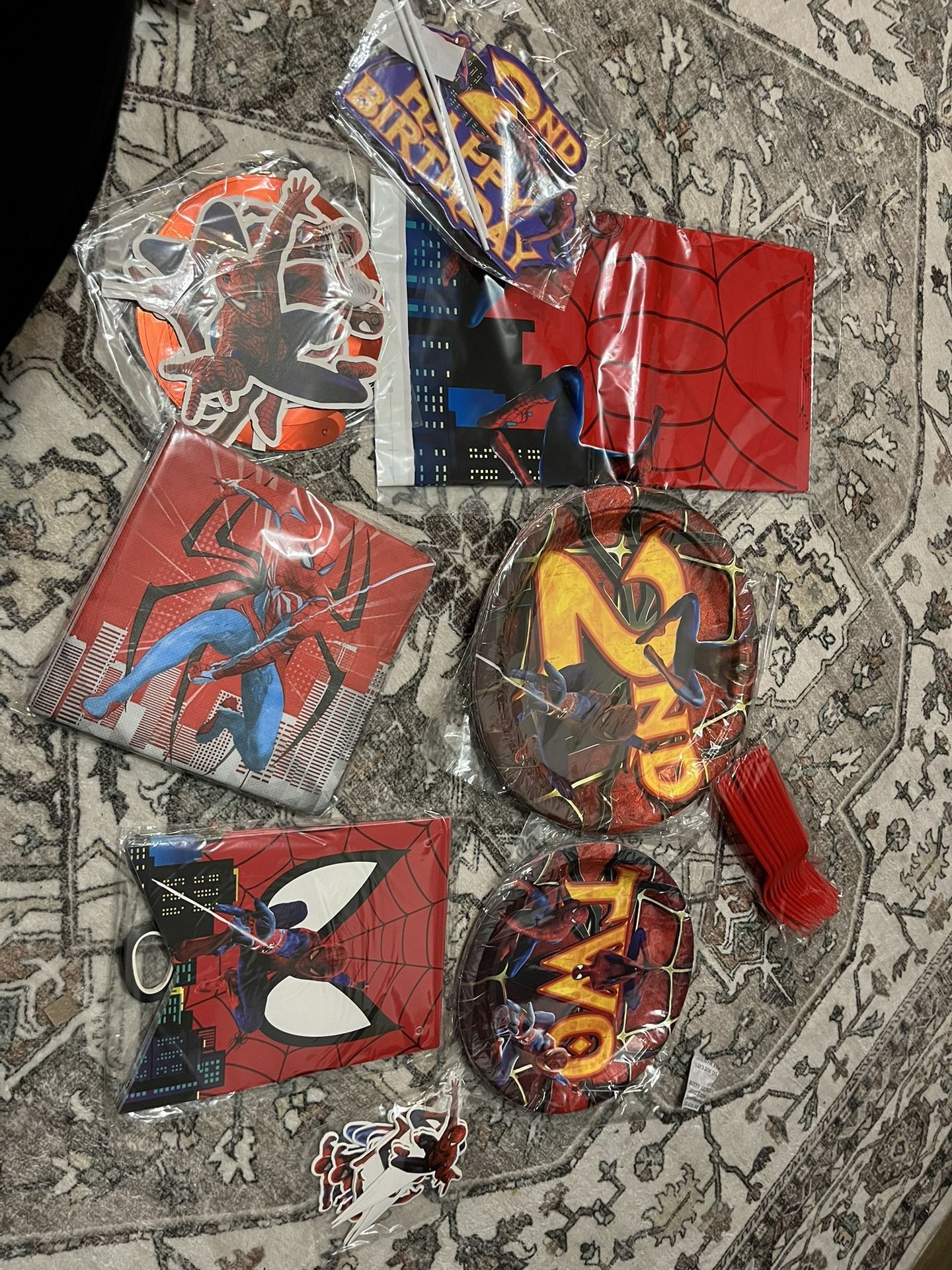 Spiderman 2nd Birthday Party Supplies