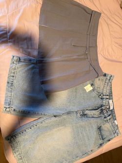 Long shorts and mini skirt