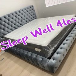 NEW  KING SIZE BED FRAME AND MATTRESS