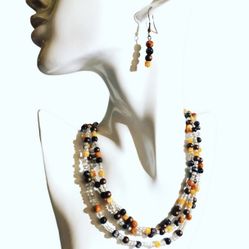 "Bahia Collection" Handmade Earrings & Necklace