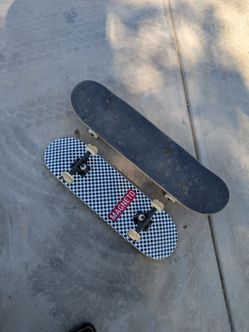 Checkered skateboard