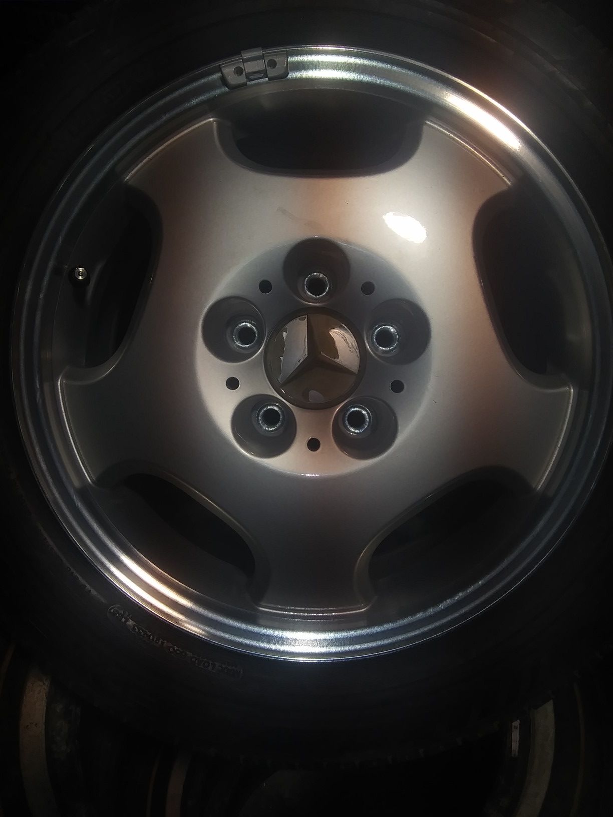 Brand new Mercedes rim and tire for spare
