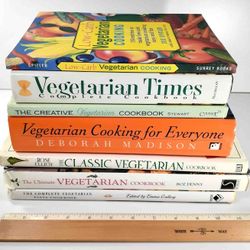 Lot of 7 Vegetarian Cookbooks $10 