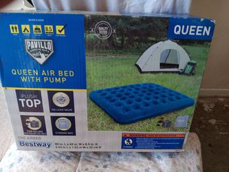 Colchón Inflable con todo tamano Queen  Familiar 8.5 pulgada de alto nuevo en su caja 60