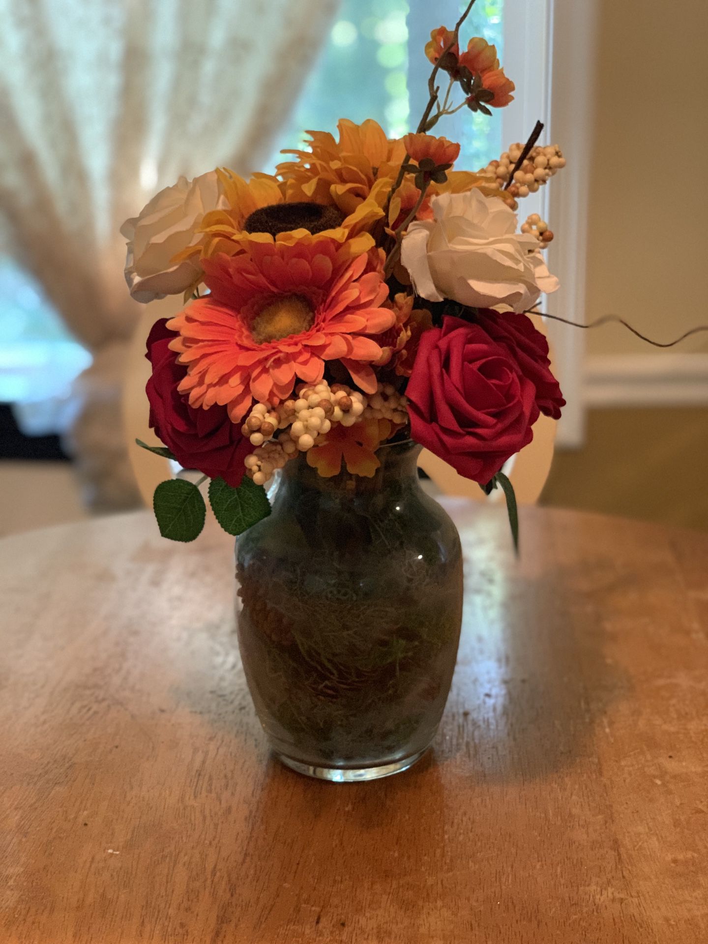 Fall flower arrangement