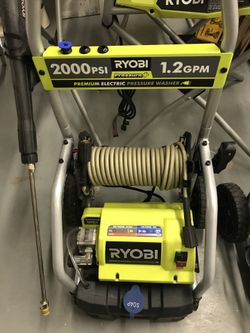 Ryobi 2000 psi electric pressure washer