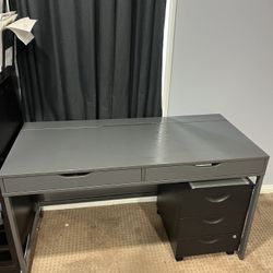 Small Gray Desk