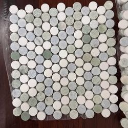 NEW Penny Round Mosaic Tiles 7 Squares Packs  $20 for All 