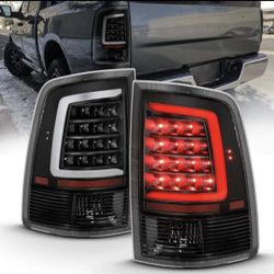LED Taillight Plank Style Black w Clear Lens for 2009-2018 Dodge Ram 1500