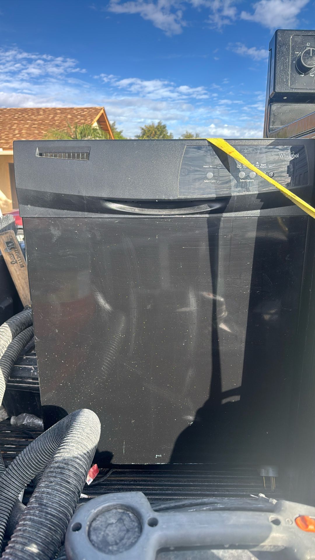 Whirlpool Dishwasher It’s Not Scratched It’s Dust. I Just Didn’t Wipe It Off Yet Lol