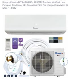 4 ductless mini splits two 36kbtu and two 24kbtu