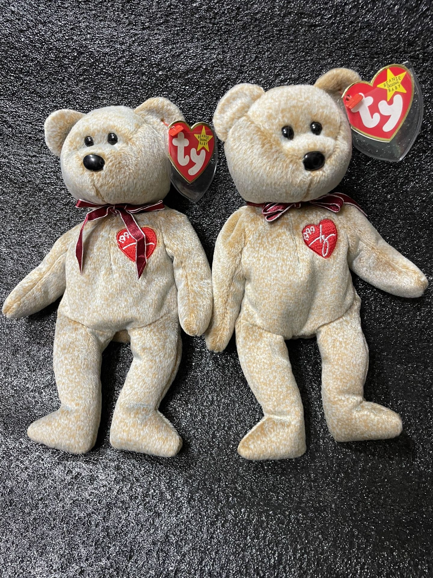 TY Rare , Original 1999 Signature Bears Beanie Babies.