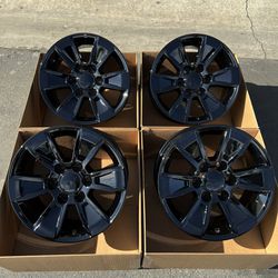 Chevrolet Silverado 17” Wheels Rims Gloss Black 