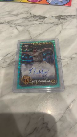 Nick Hernandez Topps Chrome RC Auto 128/199