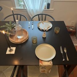 Modern Farmhouse Dining Table + Chair Set 