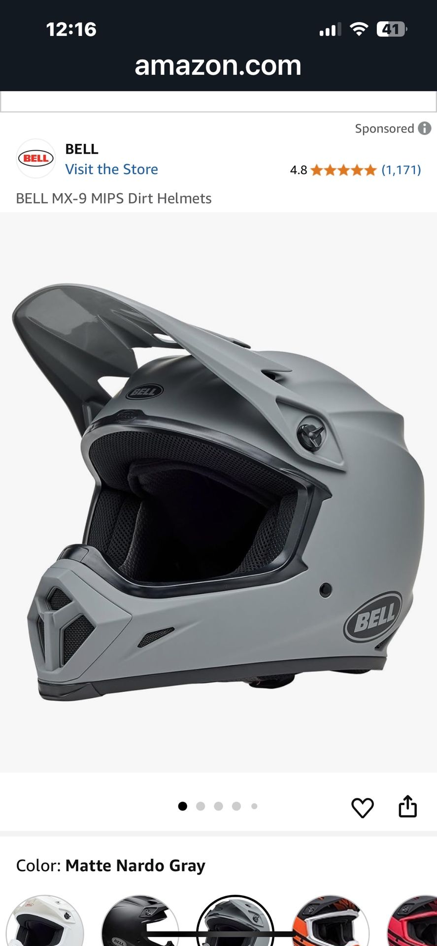 Bell Mx-9 MIPS Dirt Helmet