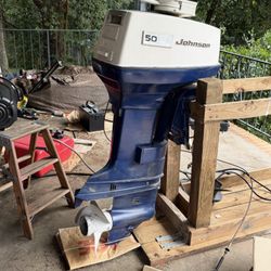 Johnson 50 HP Outboard Motor – Hydro Electric Drive – Complete