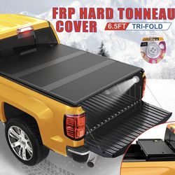 HardTri-Fold Quad Truck Bed Tonneau Cover for 2014-2018 Chevy Silverado GMC Sierra