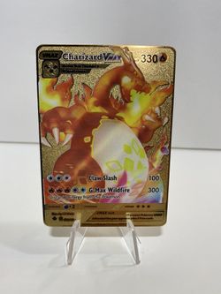 Pokemon Card Gold Plated Charizard Vmax