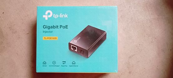 TP LINK TL POE150S Gigabit PoE Injector - Black