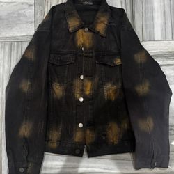 Balenciaga Distressed Patch Denim Jacket