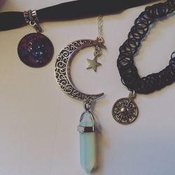 Opal necklaces and choker bundle