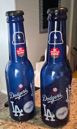 LA Dodgers 21" Bottle Bank Coin Bank Set of 2