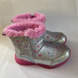 Sketchers Girls Lined Zippered Boots Size 9