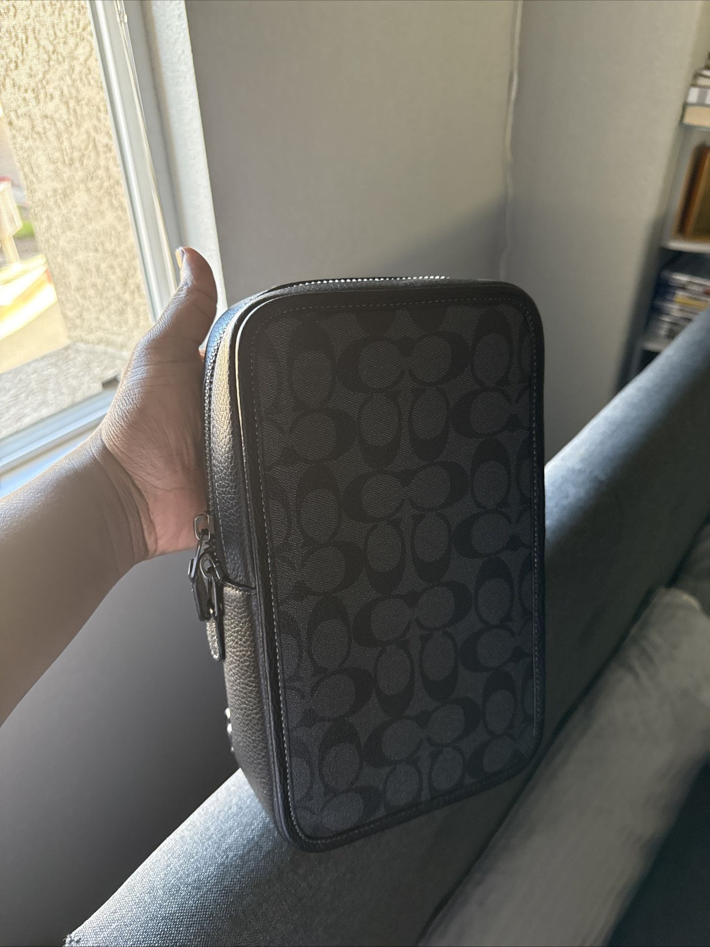 Coach Crossbody Mens Charcoal Black Bag