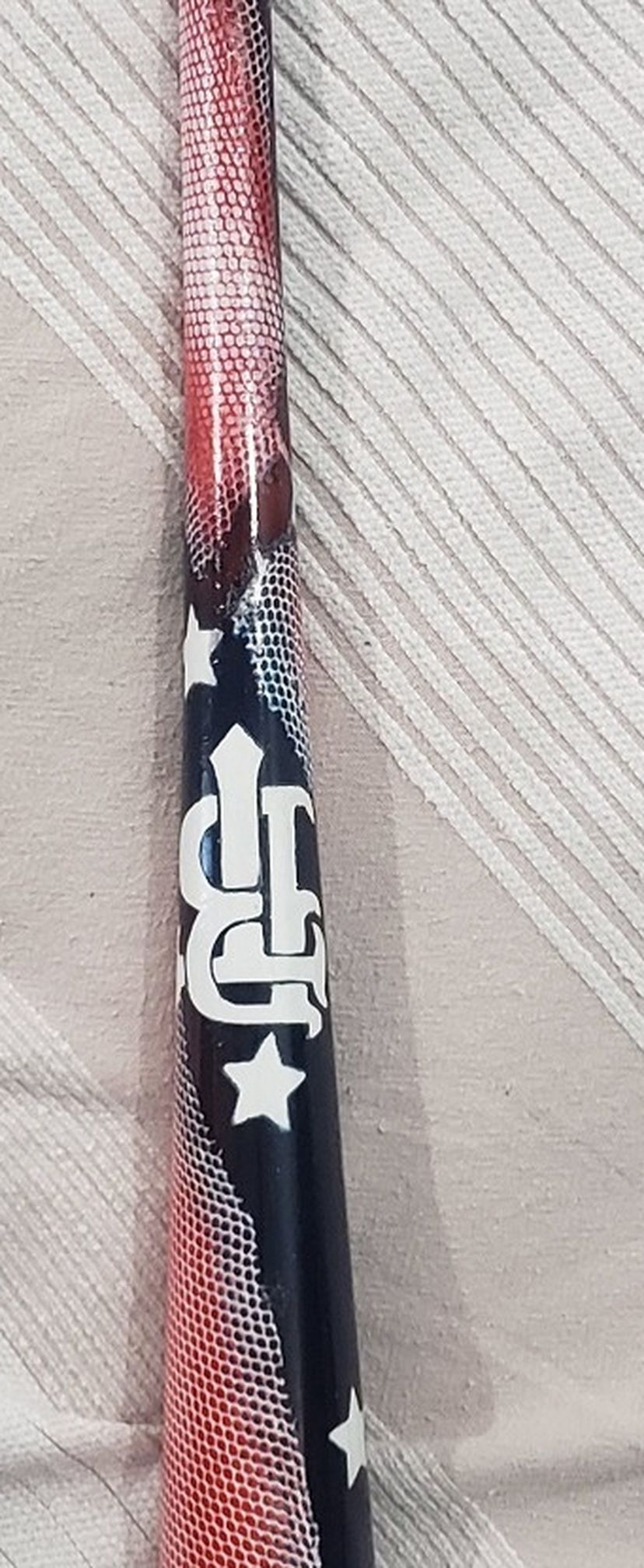 USA Flag Wood Baseball Bat