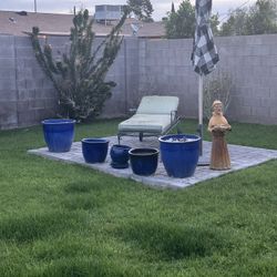 Pots Garden Blue Big Small  $75-125