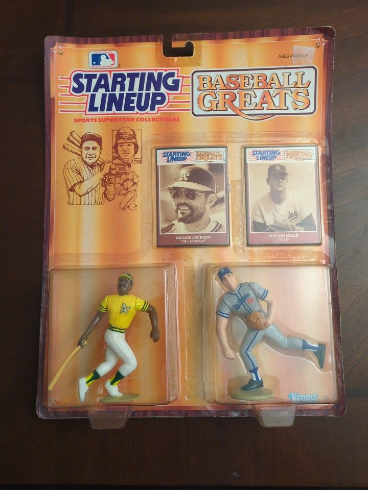 Reggie Jackson Don Drysdale Starting Lineup Kenner Collectible Action Figures