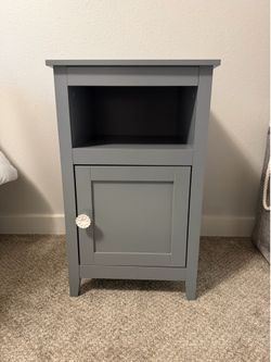 Gray nightstand