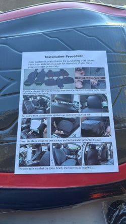 Car seat cover set