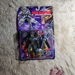 1993 Scavage Predator Action Figure Kenner Bola Blasting Action Factory Sealed