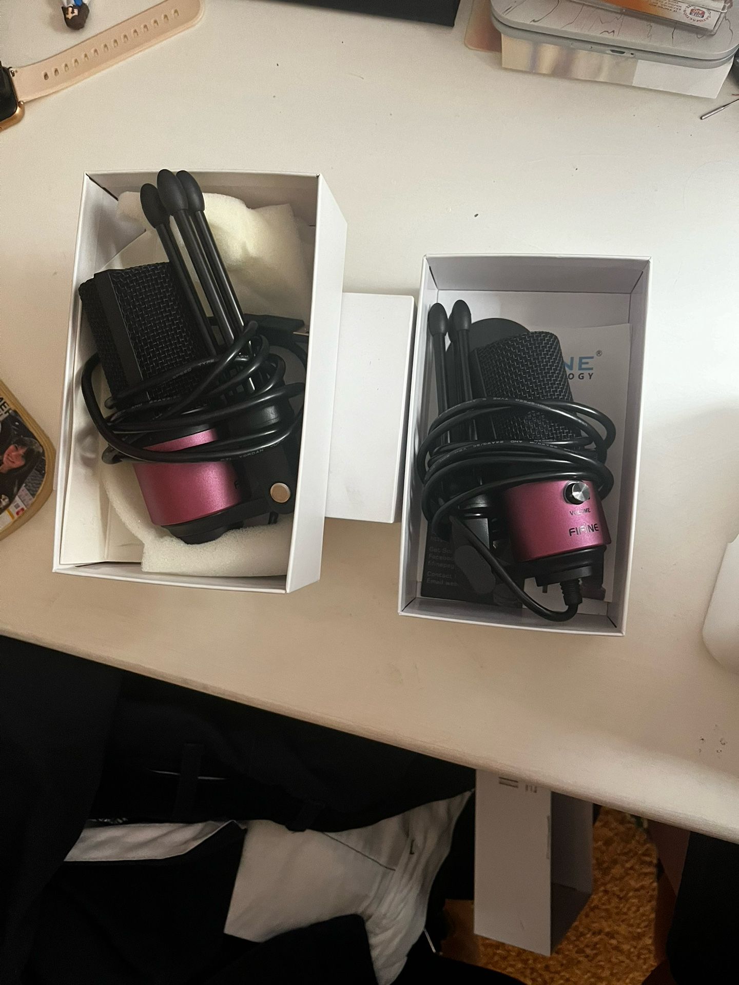 2 FIFINE USB Podcast Microphones