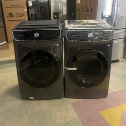 Samsung Flex Washer 6.0 Cubic Ft. And Gas Dryer Laundry Set🙌 Wash & Dry Two Loads At Once🙌