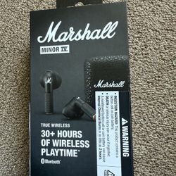Marshall Minor IV True Wireless Earbuds - Black