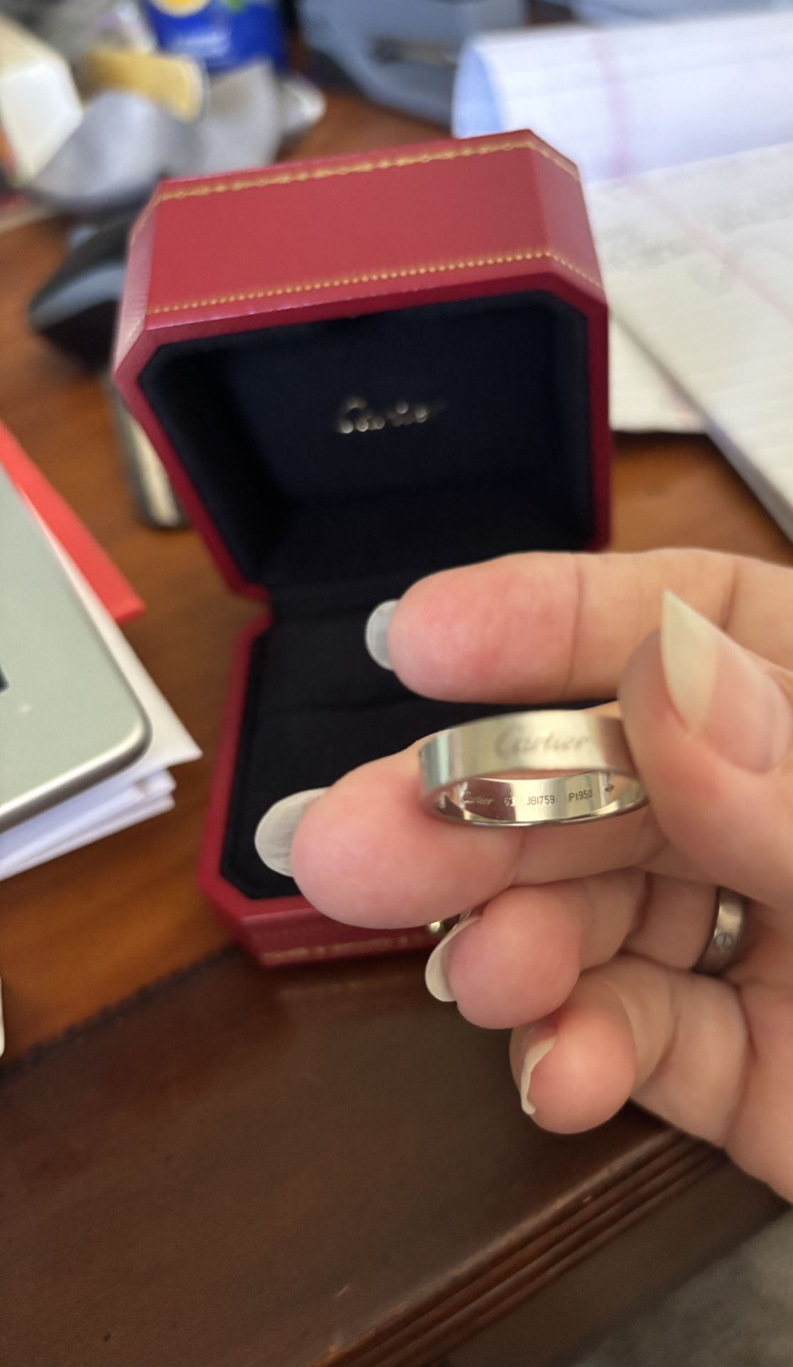 Cartier C Ring, Size 63 Platinum!